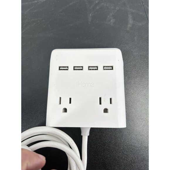 ihome Multi Plug Outlet,fast Charger 2 Outlet/4 USB/6 Feet Magnetic Back (B-10) - Picture 5 of 6